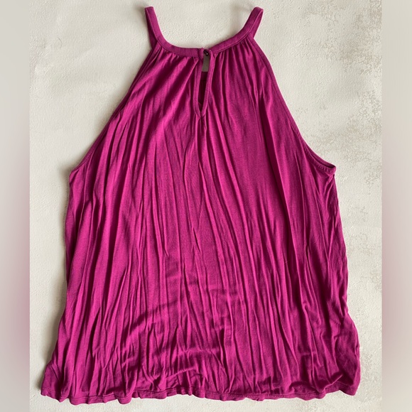 LOFT Trapeze Style Top with Halter like Neckline, Size M - Picture 5 of 7